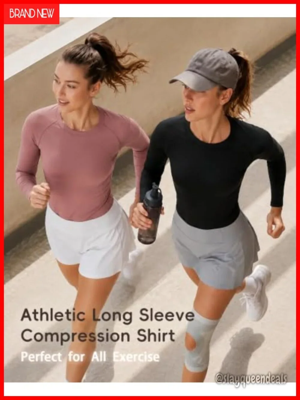Long Sleeve Workout Top Women Compression Athletic Shirt Underscrub